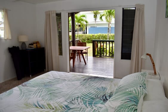 King Bed looking out